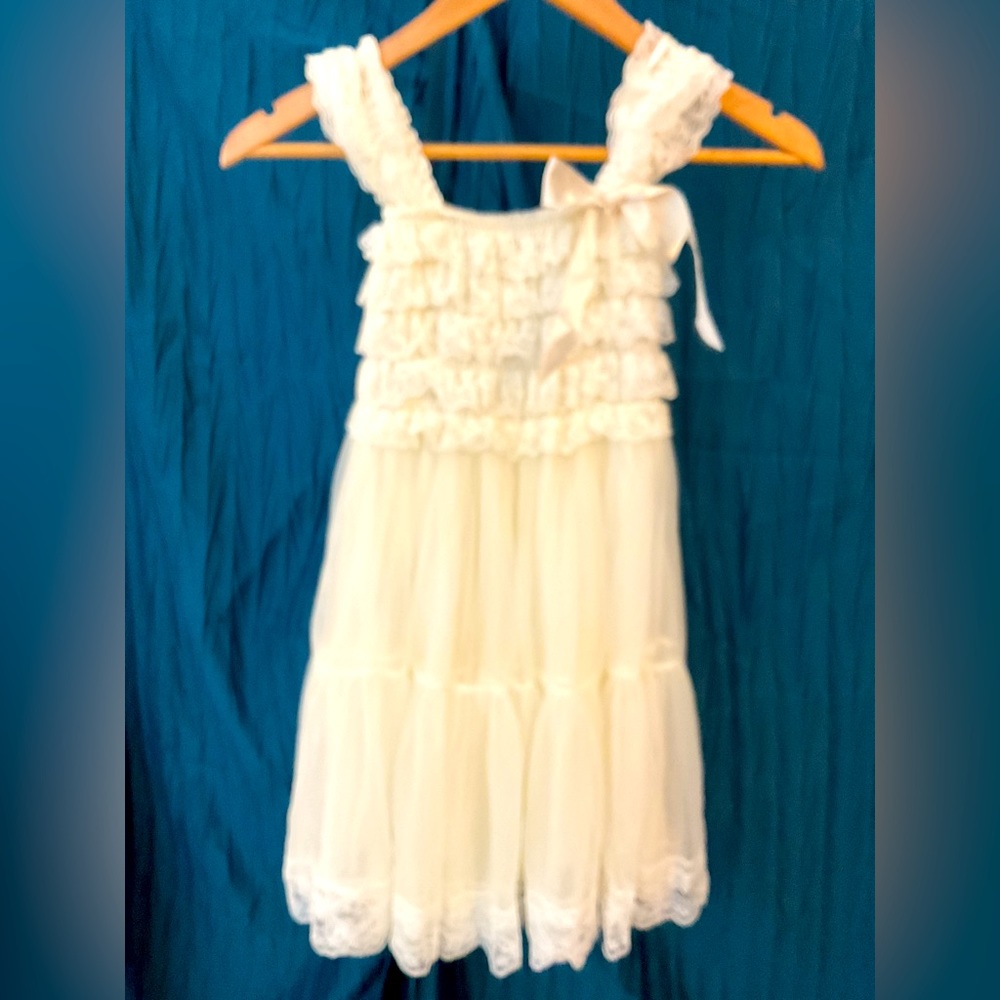 White lace dress